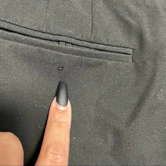 Chico’s Black Wide Leg Trousers  Work Pants Size 1.5 Reg / US 10 - Picture 7 of 14